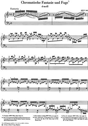 Chromatische Fantasie Und Fuge BWV.903 - Chromatic Fantasy and Fugue d minor