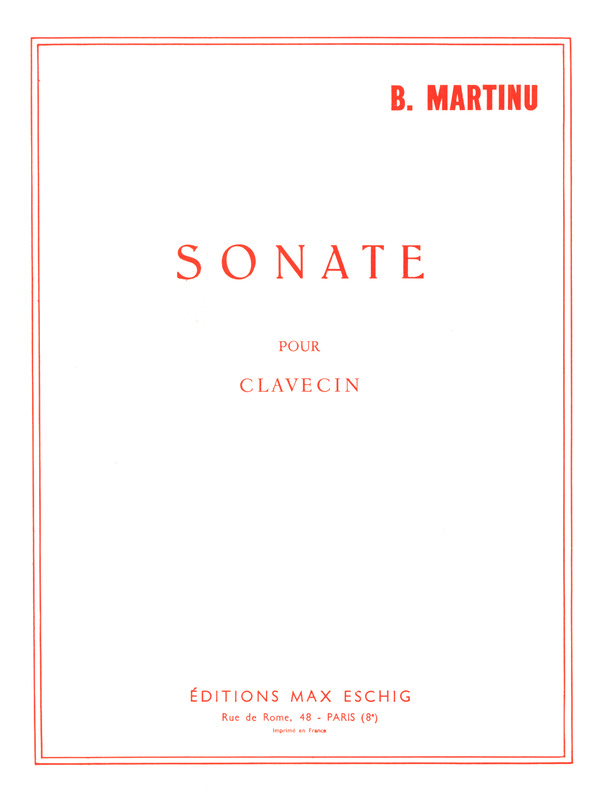 Sonate Clavecin pro cembalo (klavír)