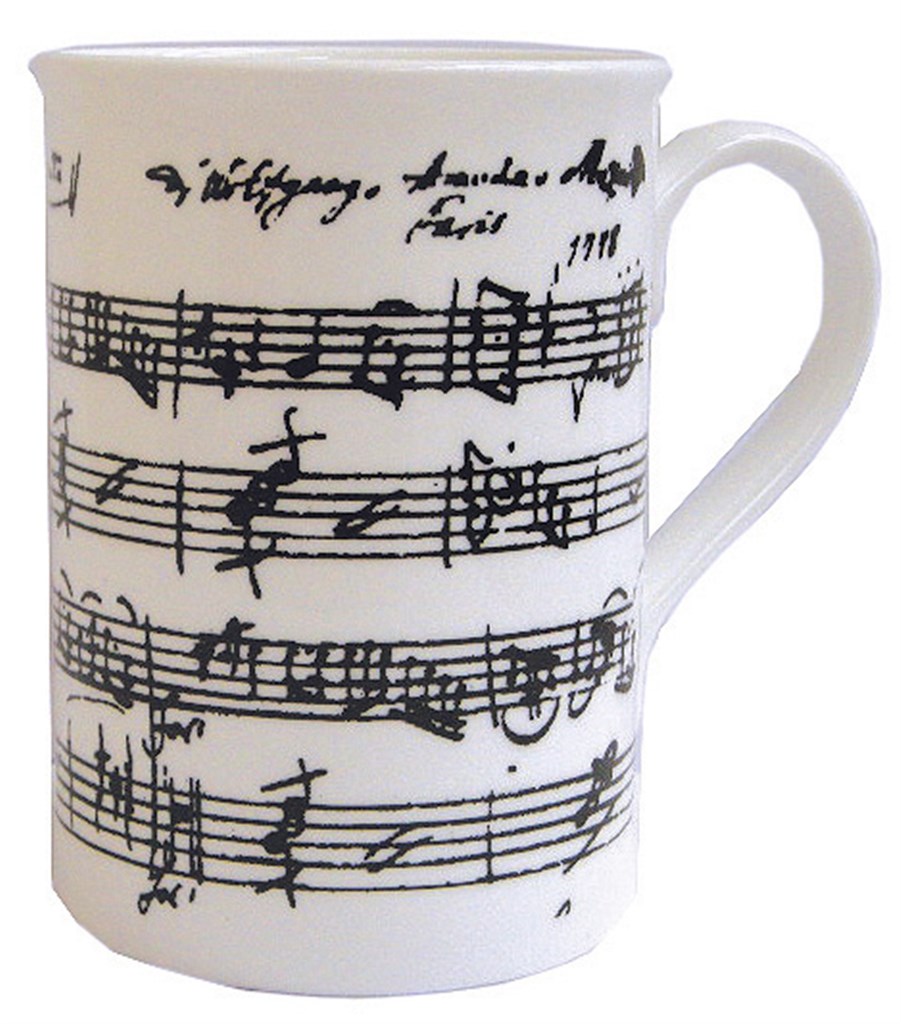 Mug White Manuscript - bílý hrnek s potiskem