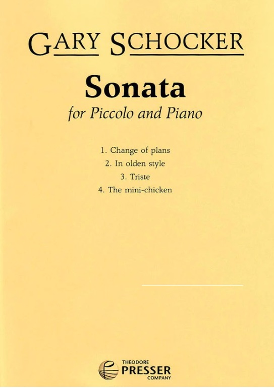 Sonata No. 1 - For Piccolo and Piano
