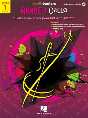 Gradebusters Grade 1 pro violoncello 15 awesome solos from ABBA to Aladdin