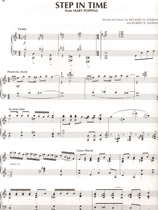 Disney Peaceful Piano Solos skladby pro klavír