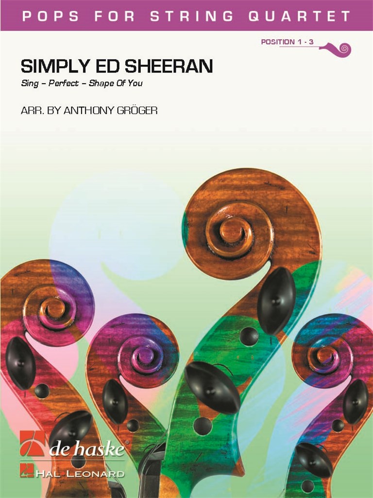 Simply Ed Sheeran - Sing - Perfect - Shape of You - noty pro smyčcový kvartet