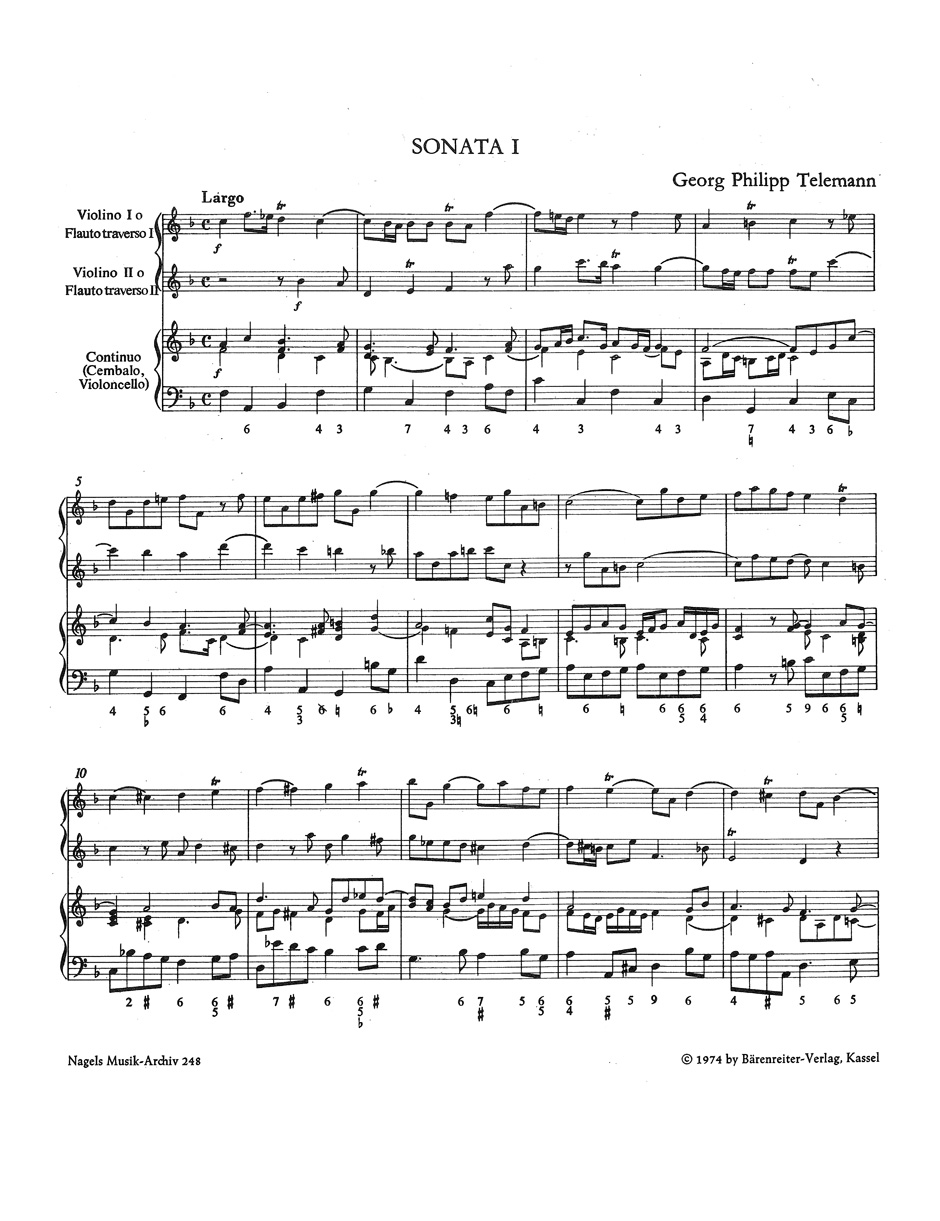 Corellisierende Sonaten - Heft I