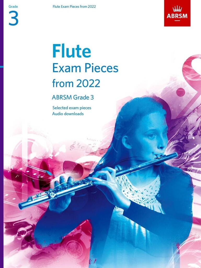 Flute Exam Pieces 2022-2025 Grade 3 - vybrané skladby pro příčnou flétnu a klavír