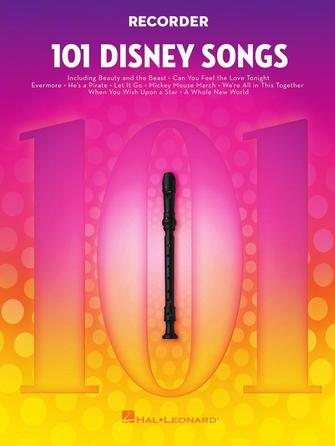 101 Disney Songs - noty písní pro zobcovou flétnu