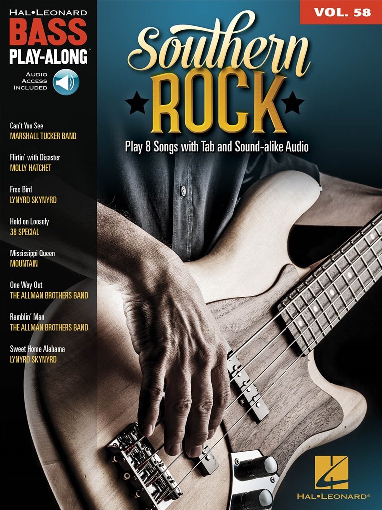 Southern Rock - Bass Play-Along Volume 58 - noty pro bass kytaru