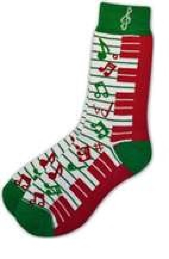 Ponožky s vánoční klávesnicí