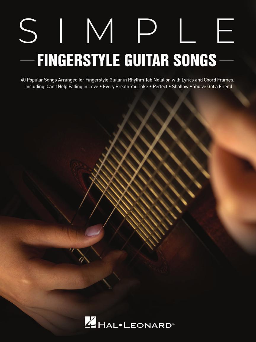 Simple Fingerstyle Guitar Songs - 40 populárních písní  pro kytaru