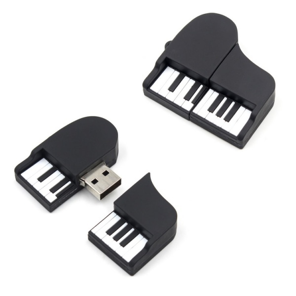 USB flash disk - černý klavír/křídlo 16 GB
