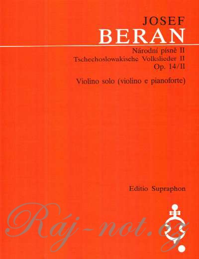 Národní písně pro housle a klavír op. 14/II