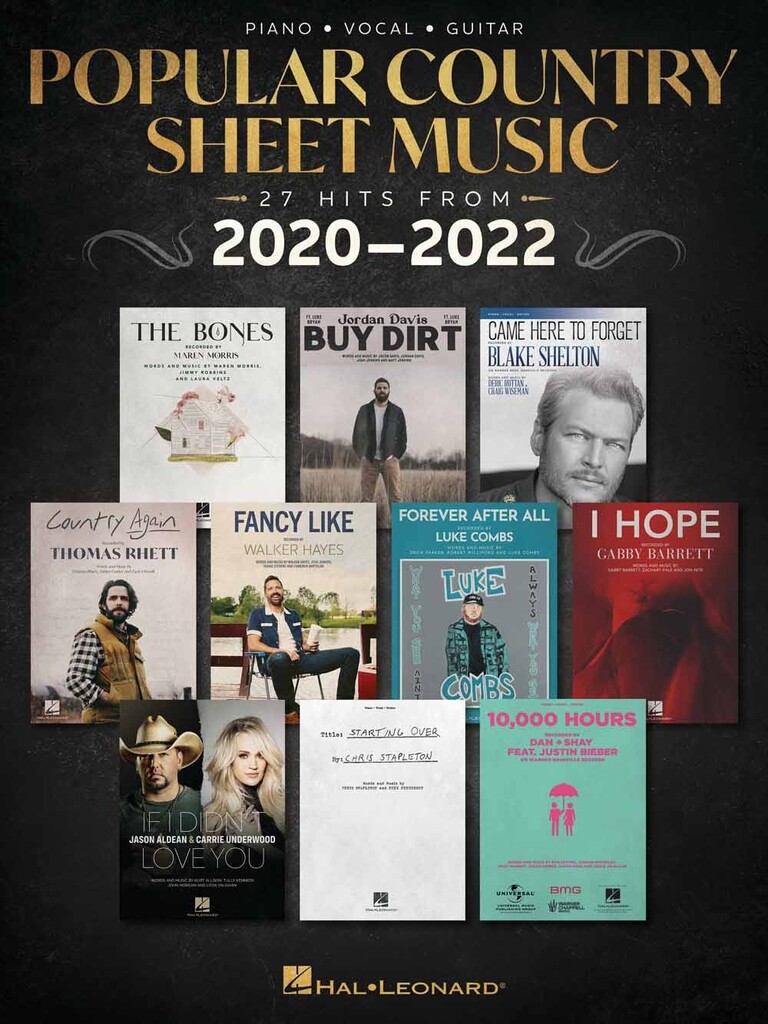 Popular Country Sheet Music - 27 Hits from 2020-2022