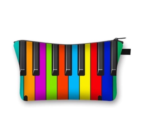 Kosmetická taška s potiskem barevná klaviatura