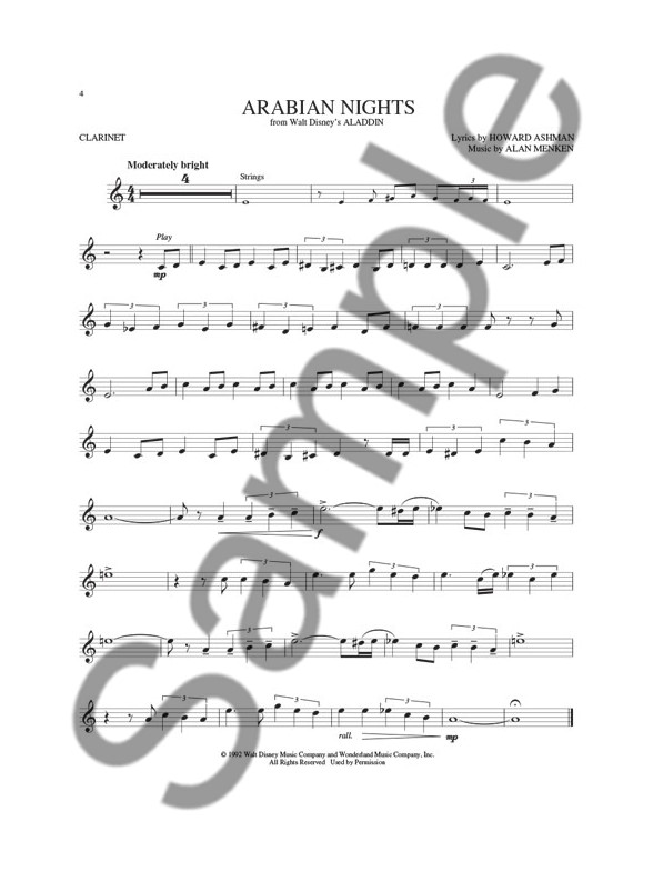 Disney Greats: Clarinet