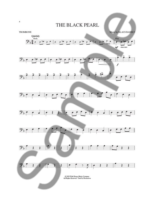 Klaus Badelt: Pirates Of The Caribbean (Trombone) (Book/Online Audio)
