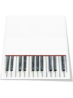 Little Snoring Gifts: A5 Writing Pad - Piano Keys Design