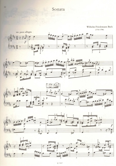 Bach Söhne pro klavír