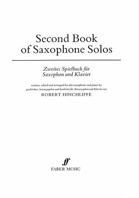 Second Book of Saxophone Solos