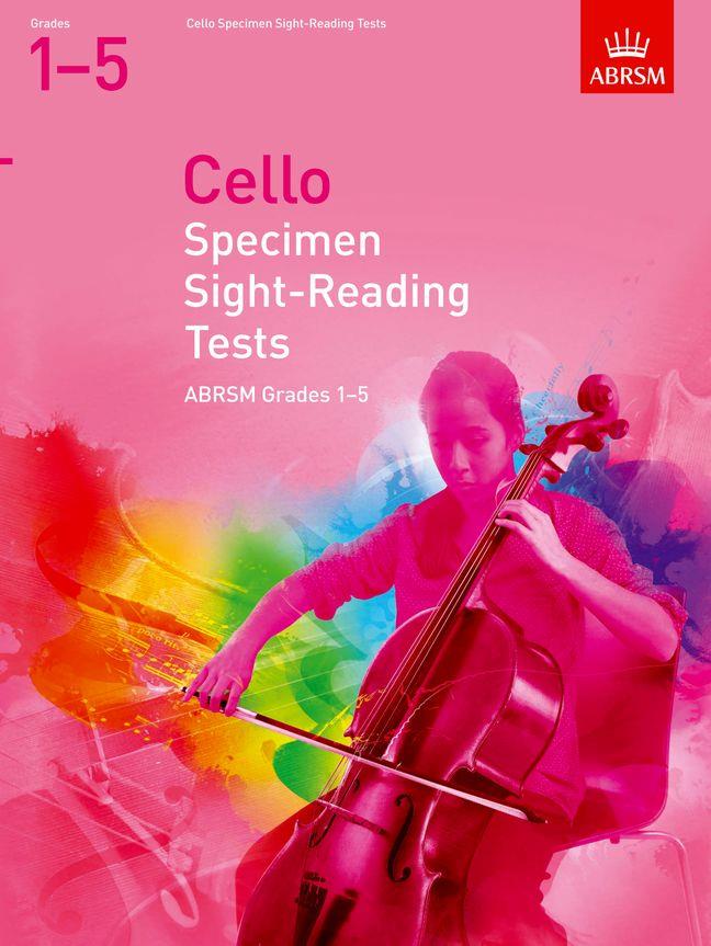 Cello Specimen Sight-Reading Tests, Grades 1-5 - from 2012 - pro violoncello