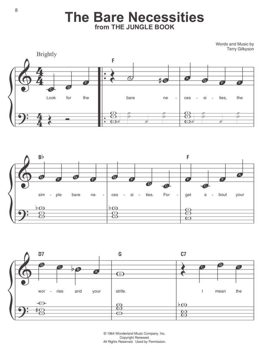 Disney Favorites - Instant Piano Songs  - jednoduché noty pro začátečníky hry na klavír