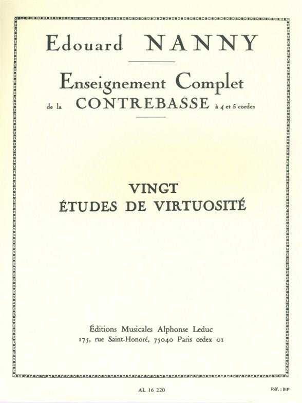 20 Etudes De Virtuosite - pro kontrabas