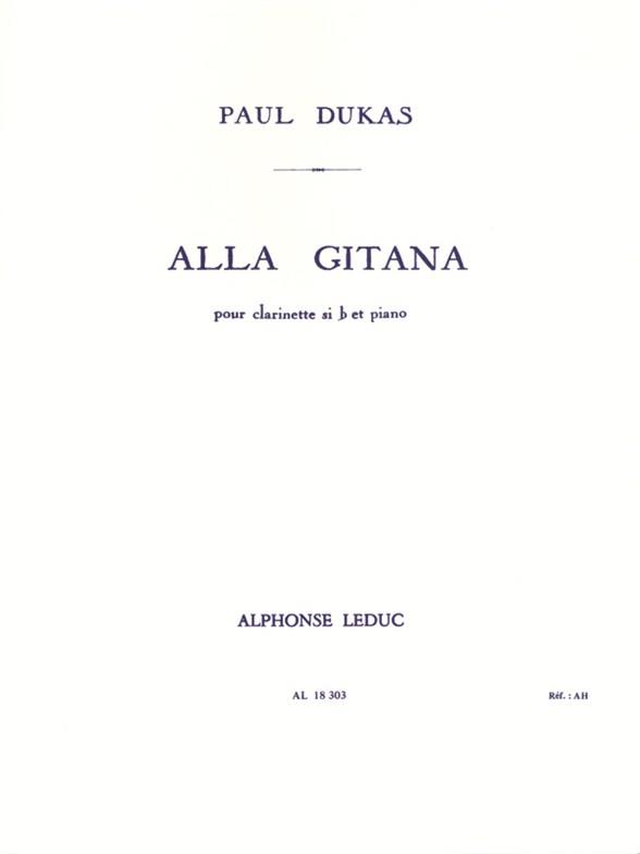 Alla Gitana - pour clarinette sib et piano - noty pro klarinet a klavír