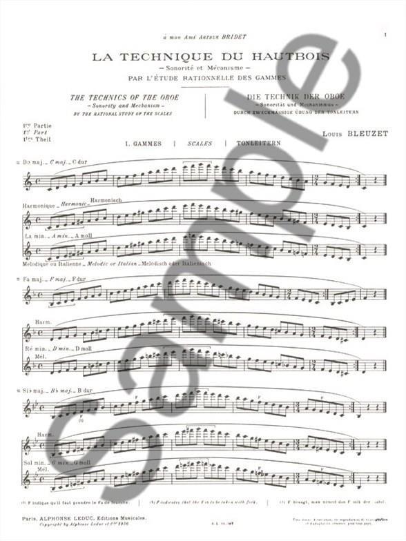 Techniques Of The Oboe, Sonority And Mechanism 1 - etudy pro hoboj