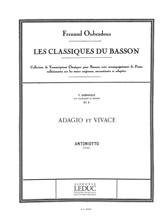Antonietto: Adagio et Vivace - pro fagot a klavír