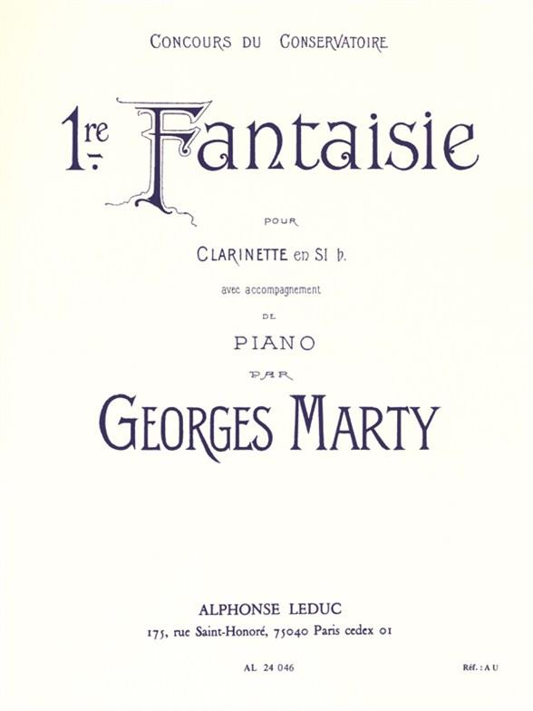 Fantaisie No.1 For Clarinet And Piano - klarinet a klavír