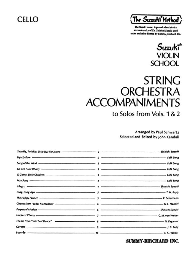 String Orchestra Acc. to Solos from Vol.s 1 & 2 - pro smyčcový orchestr