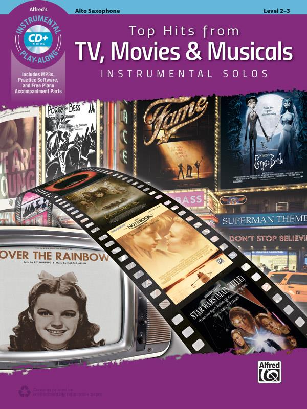Top Hits from TV, Movies & Musicals pro altový saxofon a klavír