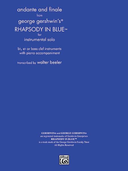 Rhapsody in Blue, Andante and Finale from
