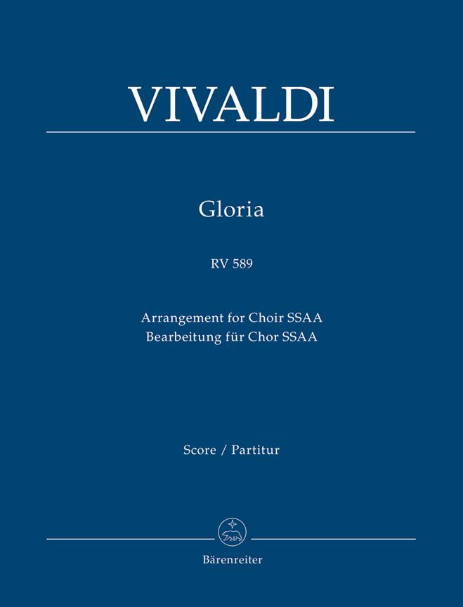 Gloria RV 589 - SSAA -  velká partitura
