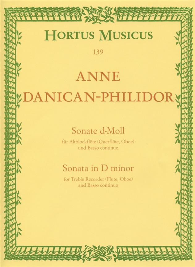 Sonata for Treble Recorder (Flute, Oboe) and Basso continuo in D minor