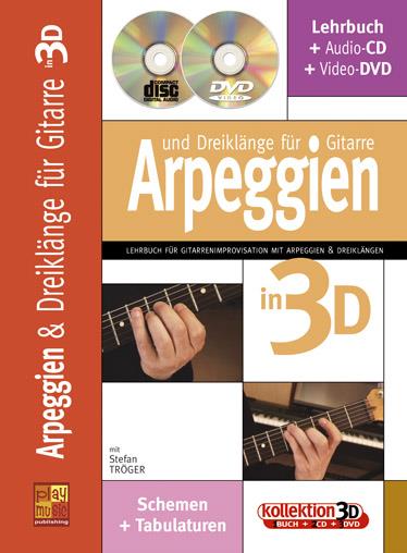 Arpeggien & Dreiklänge für Gitarre in 3D