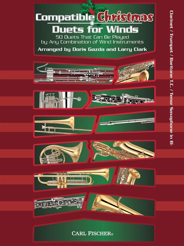 Compatible Christmas Duets for Winds - 50 duetů, které lze zahrát jakoukoli kombinací dechových nástrojů