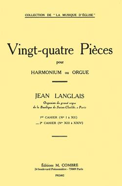Pièces (24) cahier n°2 (13 à 24) noty pro varhany