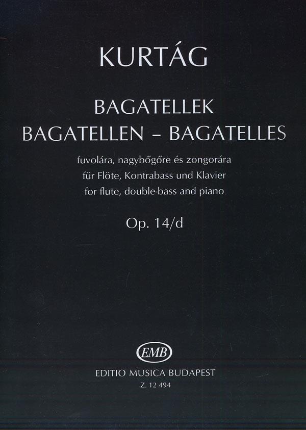 Bagatellen op. 14d - für Flöte, Kontrabass und Klavier