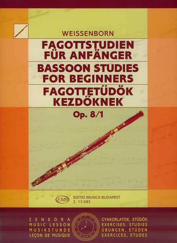 Fagottstudien für Anfänger I op. 8-1 - škola hry pro fagot