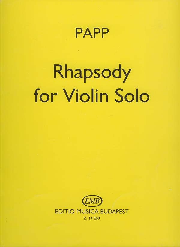 Rhapsody for Violin Solo - pro housle