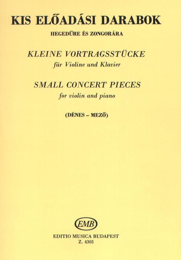 Kleine Vortragsstücke - für Violine und Klavier - pro housle a klavír