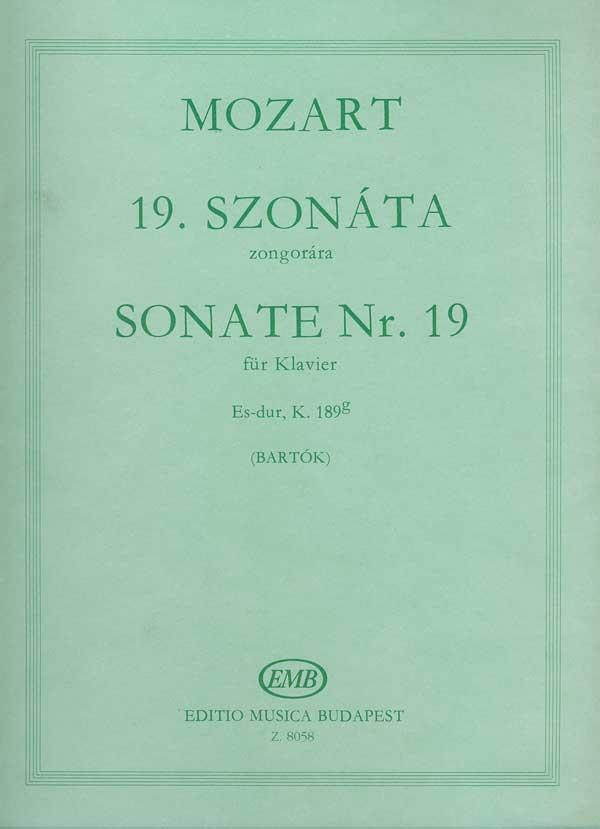 Sonate Nr. 19 Es-Dur, KV 189g - pro klavír
