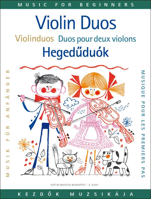 Violinduos für Anfänger - skladbičky ve snadné úpravě pro dvoje housle