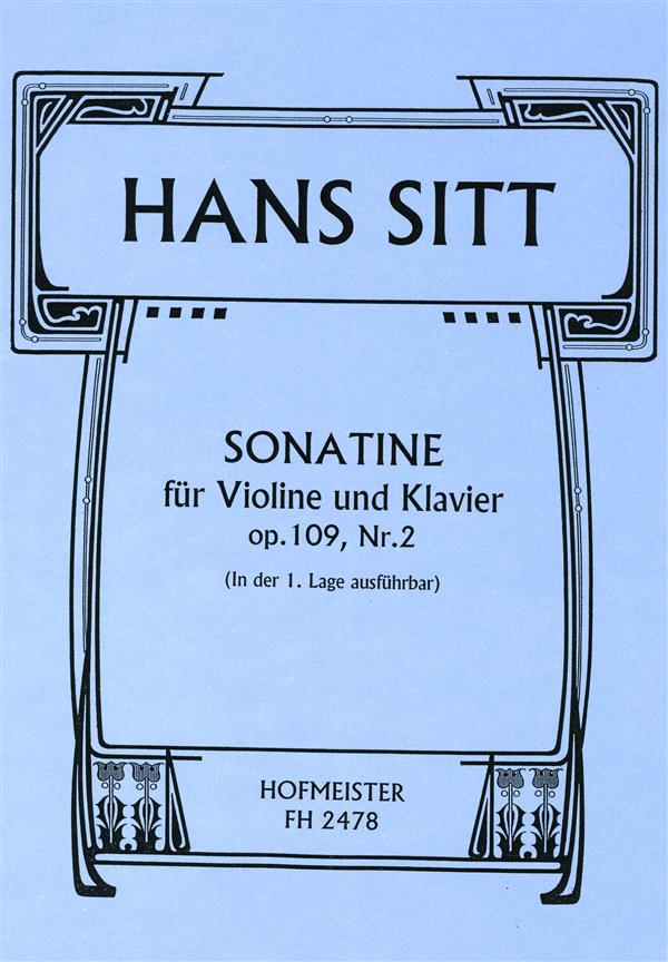 Sonatine, op. 109/2 - housle a klavír