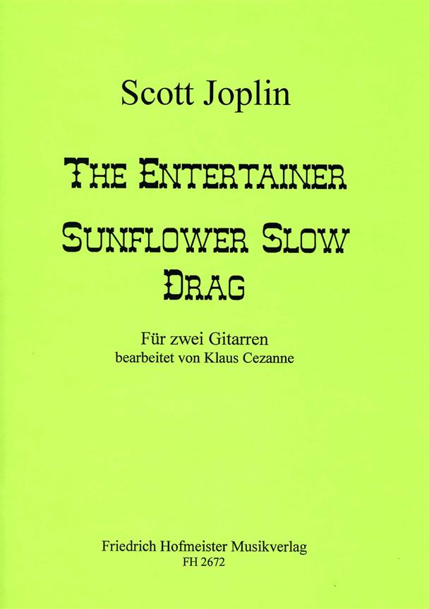 The Entertainer. Sunflower Drag - pro dvě kytary