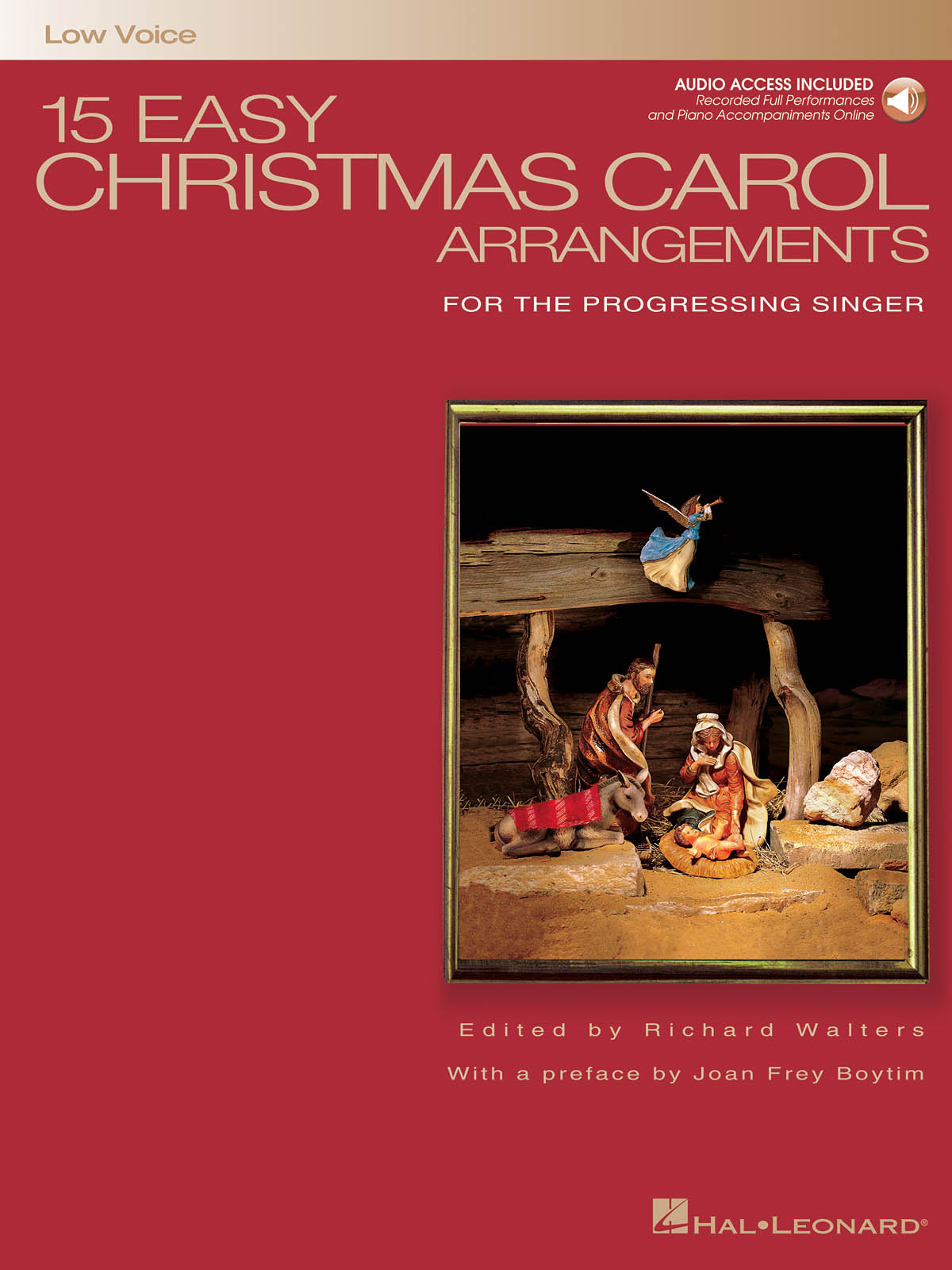 15 Easy Christmas Carol Arrangements (Low Voice) - noty pro nízký hlas a klavír