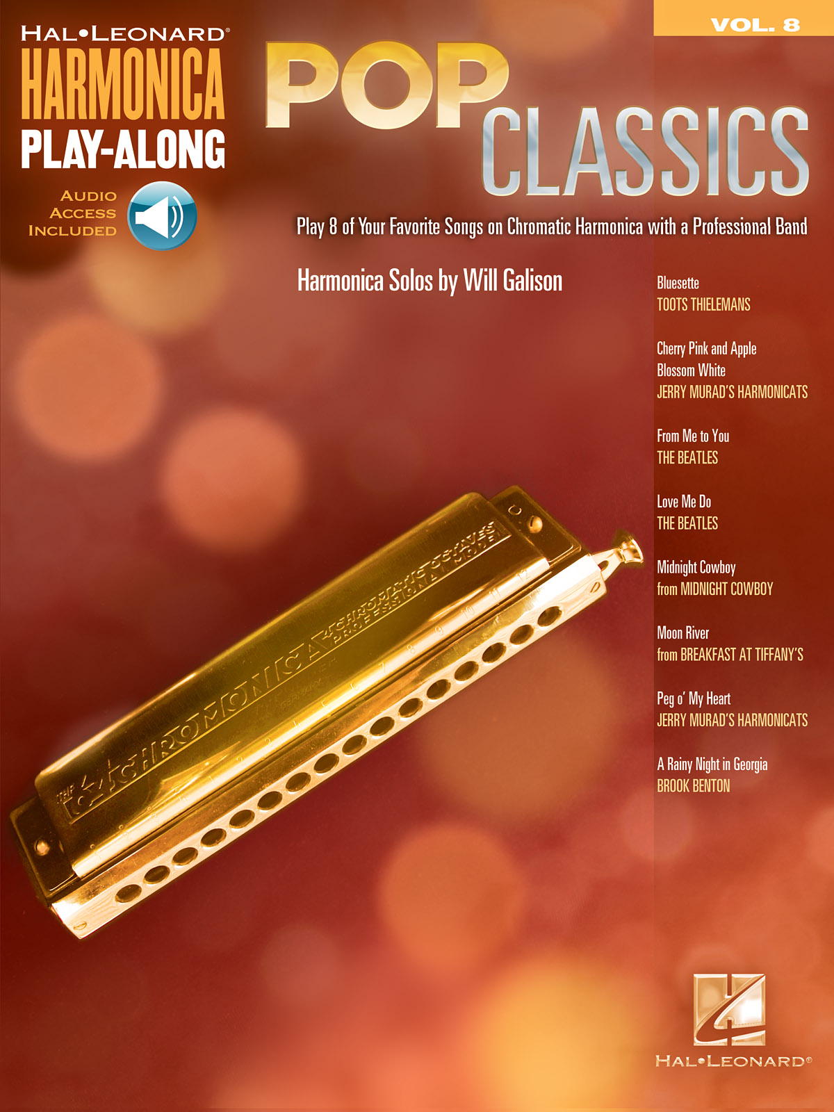 Pop Classics - Harmonica Play-Along Volume 8 - noty pro foukací harmoniku