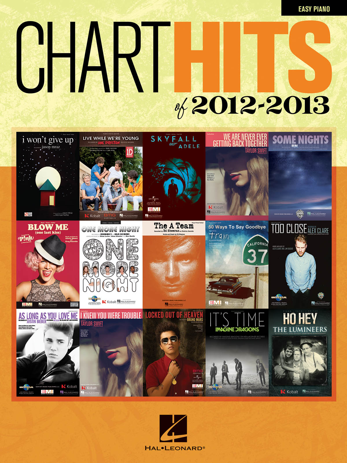 Chart Hits Of 2012-2013 - snadné pro klavír