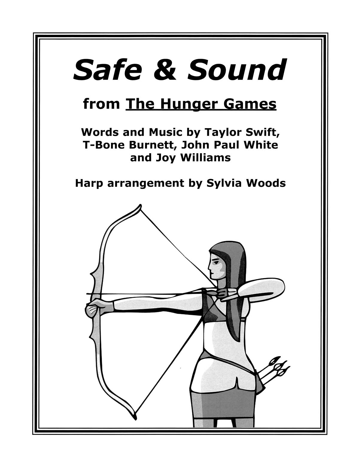 Safe & Sound from The Hunger Games - Arranged for Harp - noty pro harfu