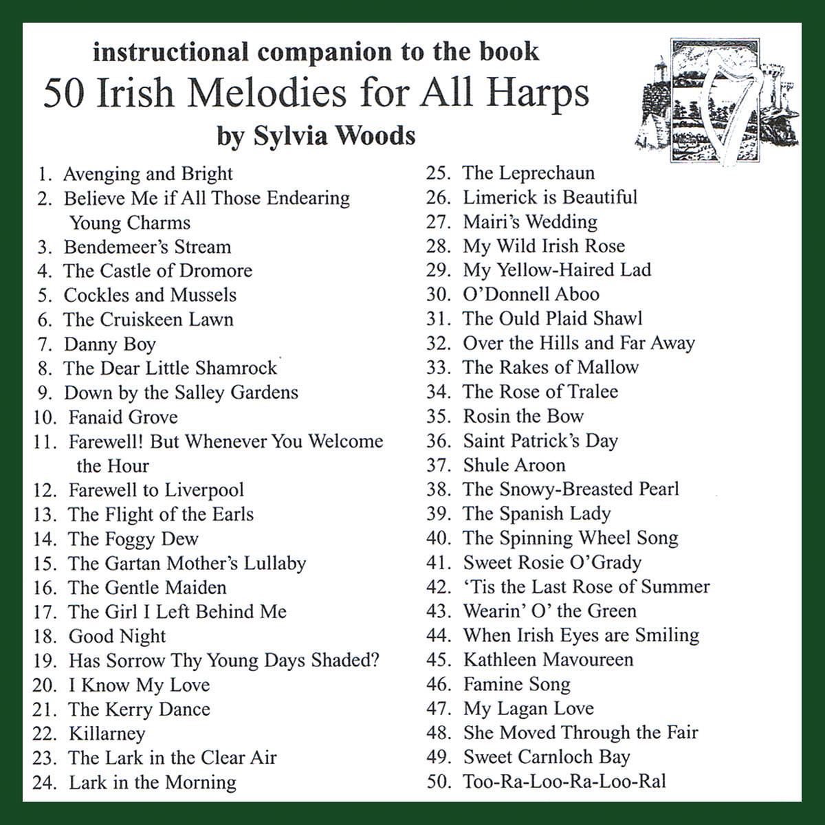 50 Irish Melodies for All Harps - noty pro harfu